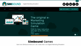 What Simbound.com website looked like in 2017 (6 years ago)