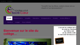 What Sacrecoeurannonay.fr website looked like in 2017 (6 years ago)