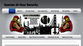 What Spartan24hoursecurity.com website looked like in 2017 (6 years ago)