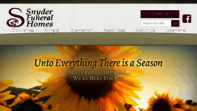What Snyderfuneralhomes.com website looked like in 2017 (6 years ago)