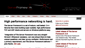 What Serverframework.com website looked like in 2017 (6 years ago)