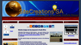 What Sitecreations.co.za website looked like in 2017 (6 years ago)