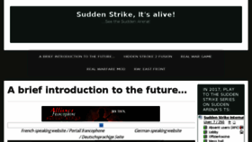 What Suddenstrike.com website looked like in 2017 (6 years ago)