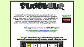 What Sudoklue.com website looked like in 2017 (6 years ago)
