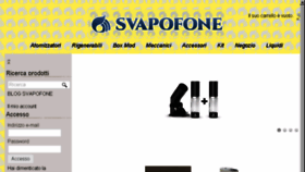 What Svapofone.com website looked like in 2017 (6 years ago)