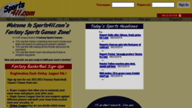 What Sports411.com website looked like in 2017 (6 years ago)
