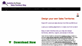 What Salesterritorymap.com website looked like in 2017 (6 years ago)