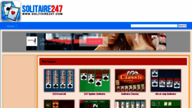 What Solitaire247.com website looked like in 2017 (6 years ago)
