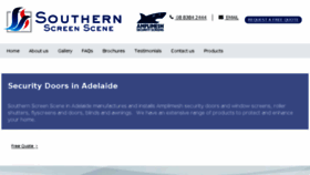 What Southernscreenscene.com.au website looked like in 2017 (6 years ago)