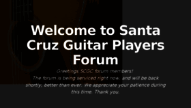 What Santacruzguitarplayers.com website looked like in 2017 (6 years ago)