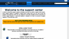 What Support.coolstreaming.us website looked like in 2017 (7 years ago)