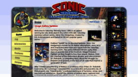 What Saturdaymorningsonic.com website looked like in 2017 (6 years ago)