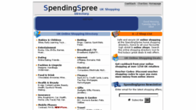 What Spendingspree.co.uk website looked like in 2017 (6 years ago)