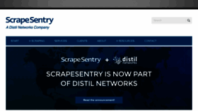What Scrapesentry.com website looked like in 2017 (6 years ago)