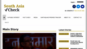 What Southasiacheck.org website looked like in 2017 (6 years ago)