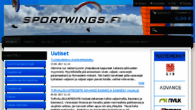What Sportwings.fi website looked like in 2017 (6 years ago)