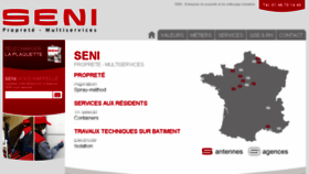 What Seni.fr website looked like in 2017 (6 years ago)