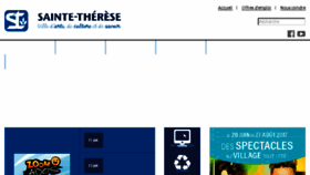 What Sainte-therese.ca website looked like in 2017 (6 years ago)