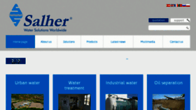 What Salher.com website looked like in 2017 (6 years ago)