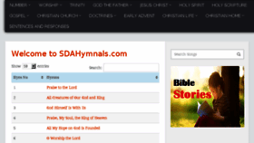 What Sdahymnals.com website looked like in 2017 (8 years ago)