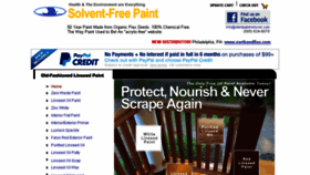 What Solventfreepaint.com website looked like in 2017 (6 years ago)
