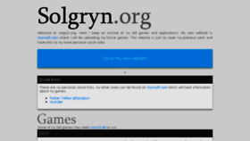 What Solgryn.org website looked like in 2017 (6 years ago)