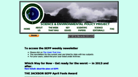 What Sepp.org website looked like in 2017 (6 years ago)