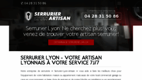 What Serrurier-lyon-artisan.fr website looked like in 2017 (6 years ago)