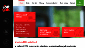 What Softgate.cz website looked like in 2017 (6 years ago)