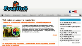 What Soucitne.cz website looked like in 2017 (6 years ago)