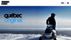 What Snowmobileinquebec.com website looked like in 2017 (6 years ago)