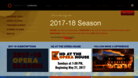 What Sarasotaopera.org website looked like in 2017 (6 years ago)