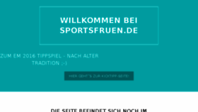 What Sportsfruen.de website looked like in 2017 (6 years ago)