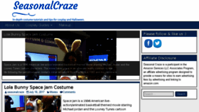 What Seasonalcraze.com website looked like in 2017 (6 years ago)