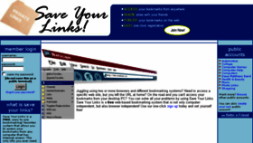What Saveyourlinks.com website looked like in 2017 (6 years ago)