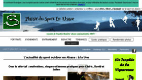 What Sportenalsace.fr website looked like in 2017 (6 years ago)