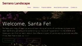 What Serranolandscape.com website looked like in 2017 (6 years ago)