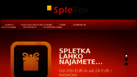 What Spletek.si website looked like in 2017 (6 years ago)
