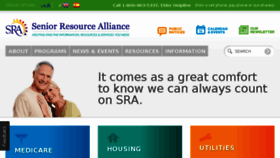 What Seniorresourcealliance.org website looked like in 2017 (6 years ago)