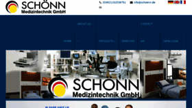 What Schoenn.de website looked like in 2017 (6 years ago)
