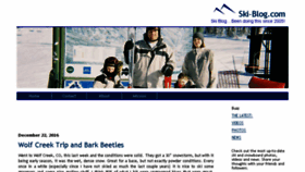 What Ski-blog.com website looked like in 2017 (6 years ago)