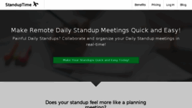 What Standupti.me website looked like in 2017 (6 years ago)