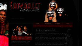 What Showballet.com website looked like in 2017 (6 years ago)