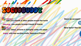 What Sociobuddy.com website looked like in 2017 (6 years ago)