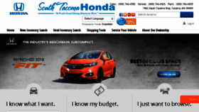 What Southtacomahonda.com website looked like in 2017 (6 years ago)