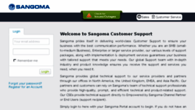 What Support.sangoma.com website looked like in 2017 (6 years ago)