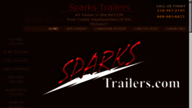 What Sparkstrailers.com website looked like in 2017 (6 years ago)