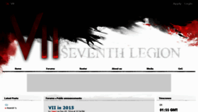 What Seventhlegion.net website looked like in 2017 (6 years ago)