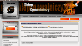 What Sklepspawalniczy.pl website looked like in 2017 (6 years ago)