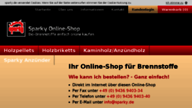 What Sparky.de website looked like in 2017 (6 years ago)